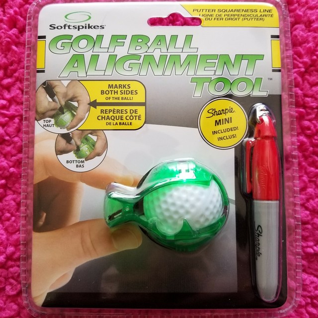 NEW Softspikes Golf Ball Alignment Tool / Putter Squareness Line eBay
