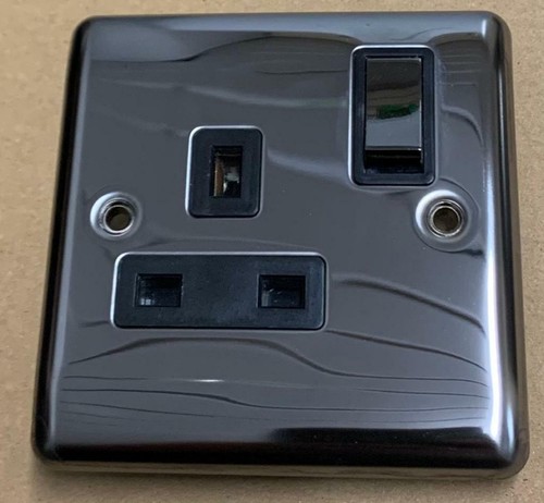 Socket Slim Light Socket & Switches & Dimmer switch BLACK NICKEL Range - Picture 5 of 29