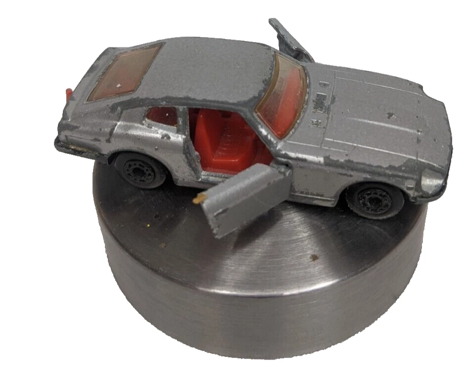 Caja de cerillas de plata Superfast Datsun 280z 1978 vintage 2+2 #87 Lesney Inglaterra Foto 3 de 4