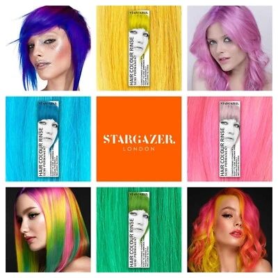 2x Stargazer Semi Permanent Hair Colour Ammonia Peroxide Free Vibrant Bright Dye