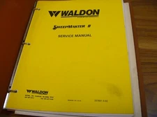 Waldon Sweepmaster B Sweeper Shop Service Repair Manual 337691 6-92