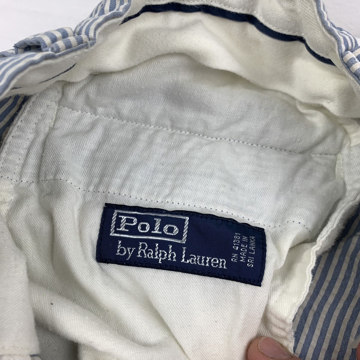 Vintage Polo Ralph Lauren Pants Adult 36 Blue White Stripes