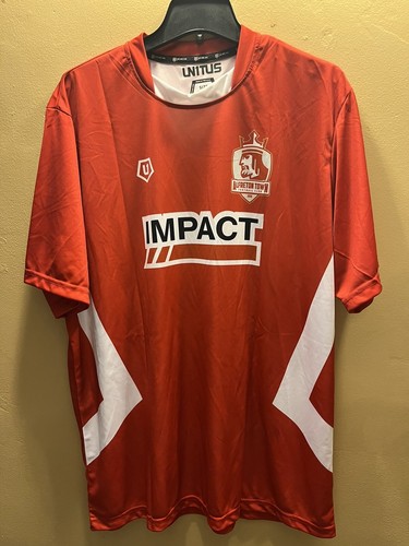 Maglia calcio UN1TUS Alfreton Town Football Club #36 rosso/bianco uomo taglia XL