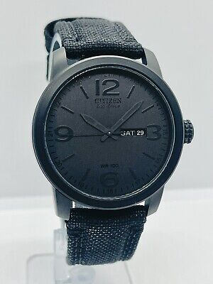 Citizen Men's Eco-Drive Weekender All Black Nylon 42mm Steel Citizen Men's Eco-Drive Weekender All Black Nylon 42mm Steel