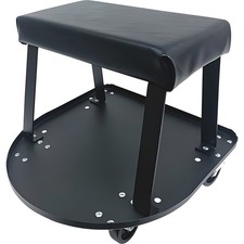 Padded mechanic's creeper seat with large tool tray and vinyl seat top WHI-HSPJR