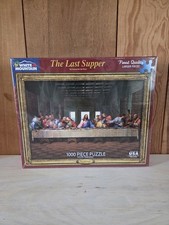 New The Last Supper Jigsaw Puzzle White Mountain 1000 Pieces Brand Sealed USA