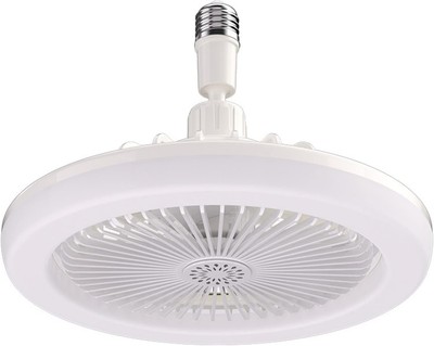 LED Aromatherapie Ventilator Leuchte E27 drehbare Lampe mit Fernbedienung 3 Geschwindigkeiten Timer WEISS