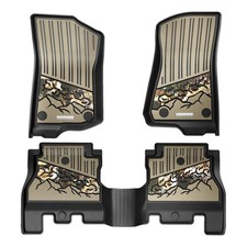 3pcs Front Rear Camouflage Floor Mats Liners For Jeep Wrangler 2018 2019-2024