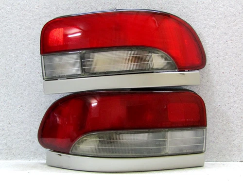 1992 2000 JDM SUBARU IMPREZA GF8 WHITE TRIM TAIL LIGHT SET RARE ITEM OEM
