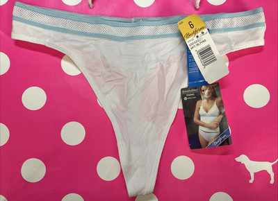 Vintage Bestform Breathables Mesh Sporty Thong Size 6 Panty Panties RARE