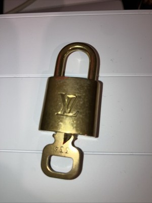 Louis Vuitton Lock & Key Set #334 | Authentic Brass Padlock