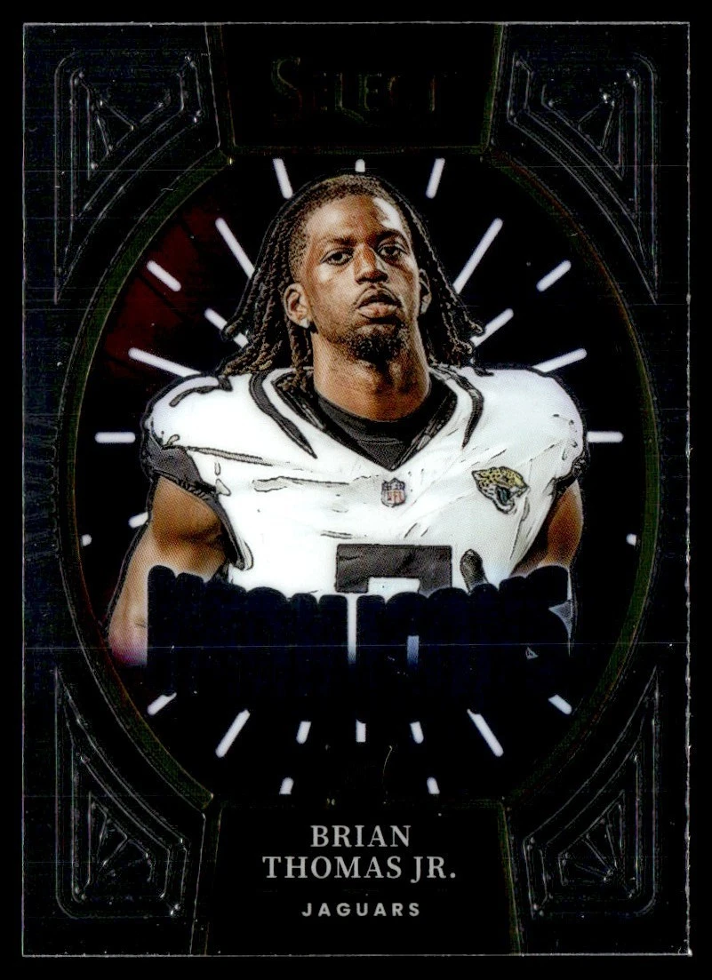 Brian Thomas Panini Select Neon Icons #17 Green & Black Snakeskin