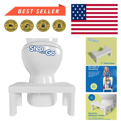 #ad Ultra Compact 7 Inch Toilet Stool for Ideal Squatting Position Simple amp; Safe $31.99
