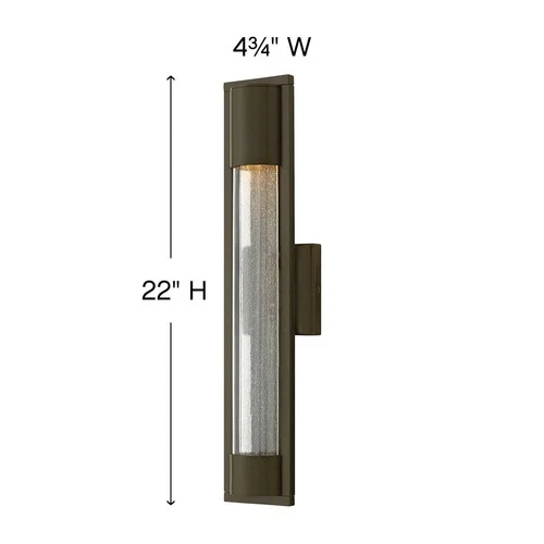 Hinkley Mist 22" High Bronze Outdoor Wall Light - Picture 3 of 10