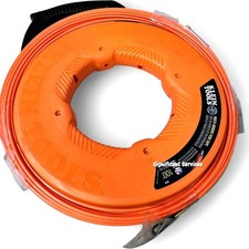 Klein Tools 56380 Electrical Fish Tape Fiberglass Wire Puller Steel Leader 100ft