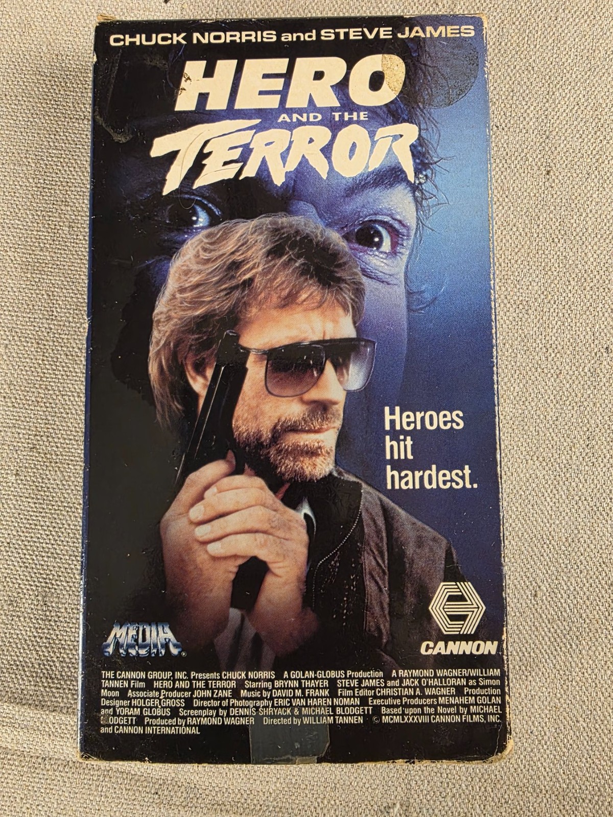 Hero and the Terror VHS Chuck Norris Steve James Action Movie 1988