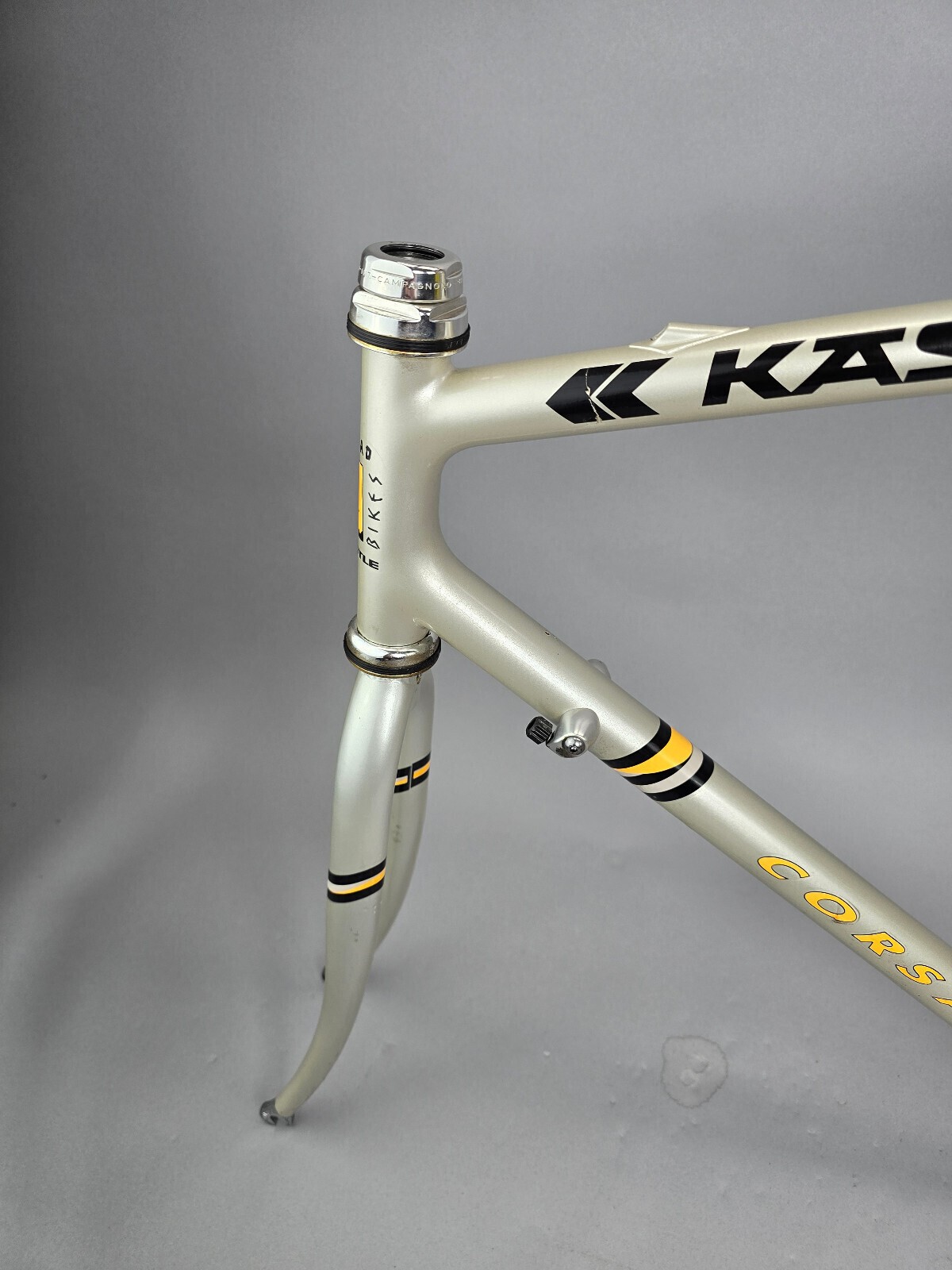 Set telaio scatola pro corsa Campagnolo Record Columbus EL steel 56 cm vintage foto 4