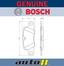 Bosch Rear Brake Pads for Porsche Panamera 970 3L Diesel MCR.CC 2011 - 2016