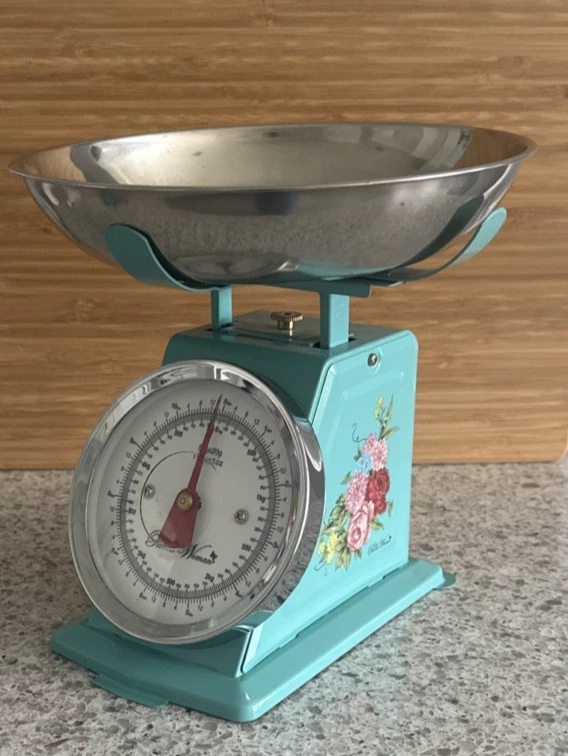 Pioneer Woman~Sweet Rose~Mini Analog Kitchen Food Scale Vintage Floral Teal
Opens in a new window or