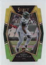 2021 Select Premier Level Green & Yellow Prizm Die-Cut Alijah Vera-Tucker 10jt
