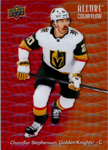 2025-26 Upper Deck Allure - Color Flow Jack Hughes #CF-21 Red Orange
