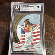 2026 Topps Chrome U.S. Winter Olympics Chloe Kim #16 Gold 25/50 BGS 9 RARE