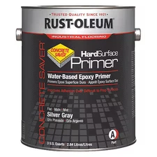 Rust-Oleum 353859 Epoxy Primer, Silver Gray, Flat, 3.75 Qt, 250 To 350 Sq