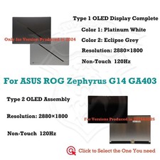 For ASUS ROG Zephyrus G14 GA403UI-QS100X 14" LCD Non-Touch Screen Full Assembly