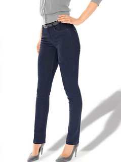 Ascari Damen Premium jeans Stretch Gerade Fester Bund Dark Blue Gr. 22 (44) Neu