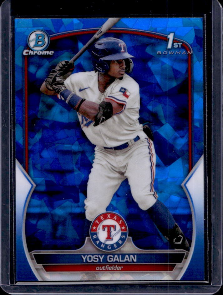2023 Bowman Chrome Sapphire Yosy Galan 1st #BCP-221 Rangers