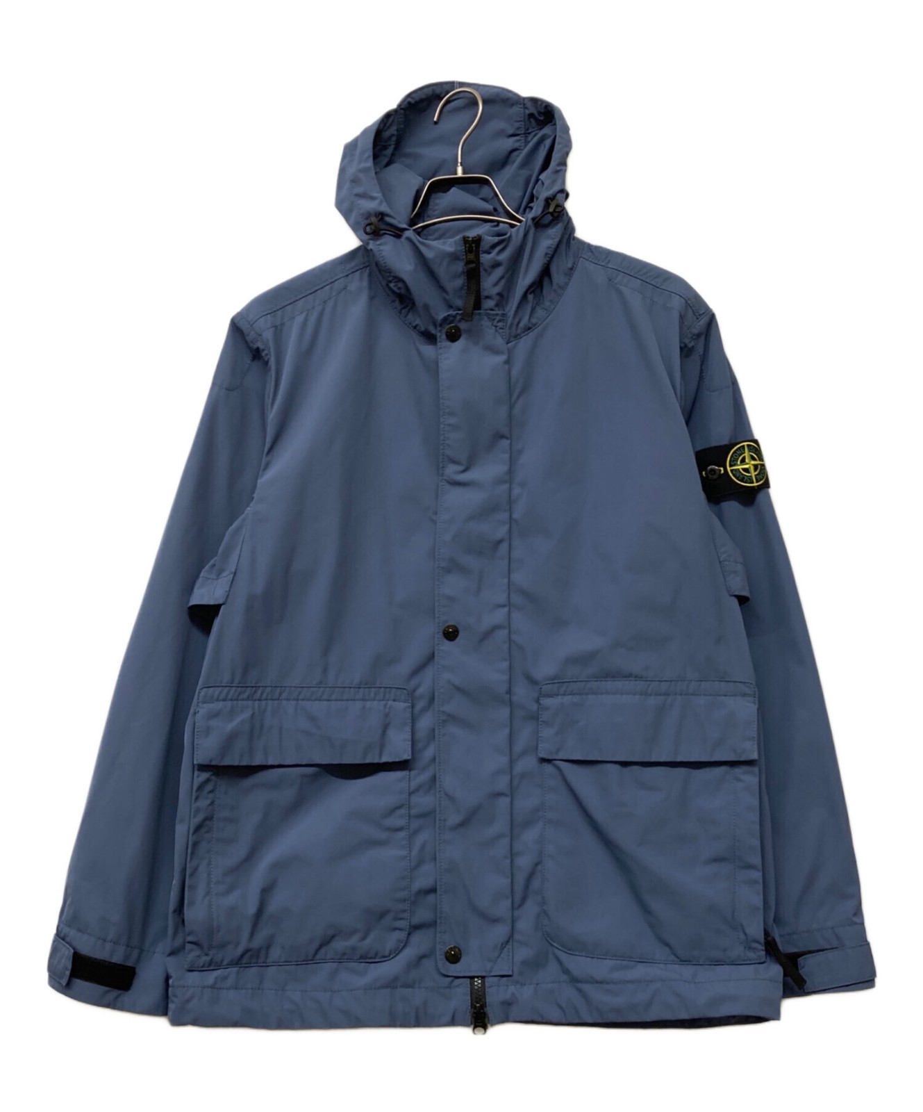 STONE ISLAND Micro Twill Hooded Jacket Navy Size: M
