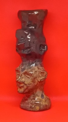 ''Double Standards''-Expensive Abstract Original Hand Made Clay Sculpture. Unusual