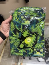Retro Rifle Supersonic 2XL XXL Button Down Hawaiian Green NEW