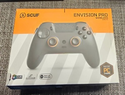 SCUF Envision Pro V1 Wireless PC Gaming Controller Steel Gray Complete Tested