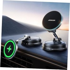 for Magsafe Car Mount Charger, 15W Faster Charging iPhone Wireless Car Black