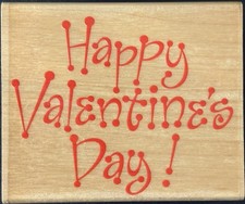 Hero Arts Happy Valentine  s Day Rubber Stamp F912