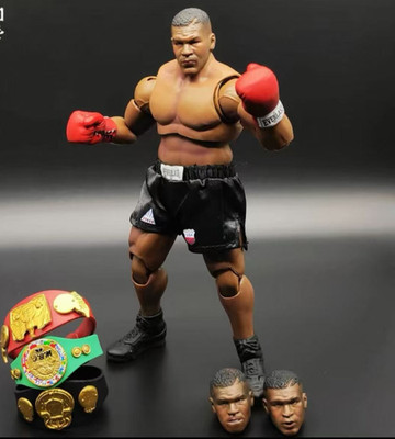Boxing Legend  Mike Tyson 3 Head Sculpt Movable 6in Action Figure Model toy