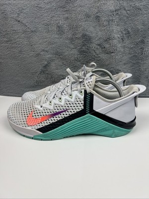 Nike Metcon FlyEase Shoes Mens Running Grey Oracle Aqua DB3790