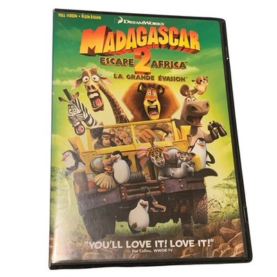 Madagascar Escape 2 Africa DVD Full Screen DreamWorks Preowned Good Condition