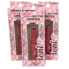 Ioni  Shea Butter Hydrating Buildable Lipstick Pink Set Of 3