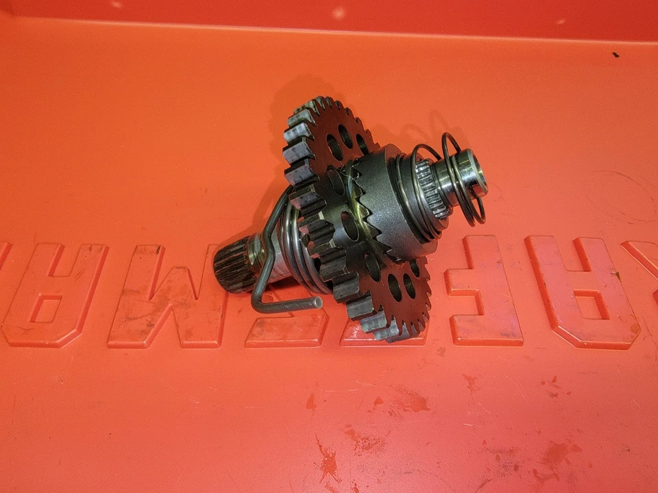 Honda CRF450R CRF 450R 2003 OEM arranque eje de arranque con engranaje ralentí conjunto Foto 4 de 4