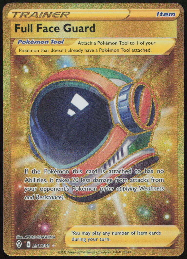Full Face Guard 231/203 NM Evolving Skies Secret Rare Pokemon
