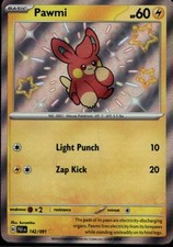 Pawmi - 142/091 Holofoil Shiny Rare SV: Paldean Fates 142/091 NM