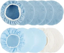 10PCS Car Polisher Pad Bonnet 9-10 Inch Polisher Pad Bonnet Orbital Car Buffing 