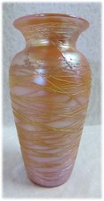 Gold Threaded Durand Iridescent Hand Blown Ar...
