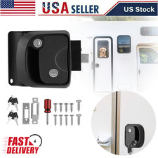 Dual Sided RV Entry Door Lock with 4 Keys for Trimark Bargman Trailer Camper