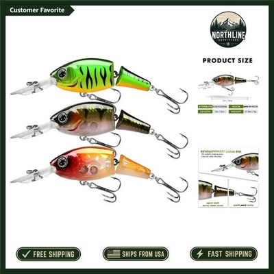 Dyneema Fiber Jointed Lures Set - Wiggling Melodies for Ultimate Catch