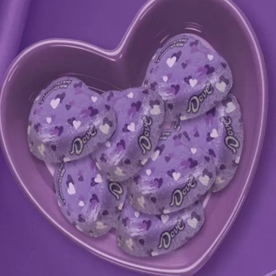 DOVE-SWIRL HEART MIX MILK/DARK CHOCO INDIVIDUALLY WRAPPED-LIMITED VALUE BULK BAG
