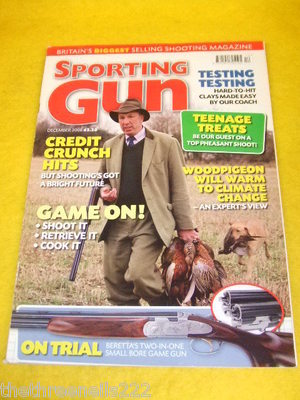 SPORTING GUN - SHOOT IT EAT IT - DEC 2008