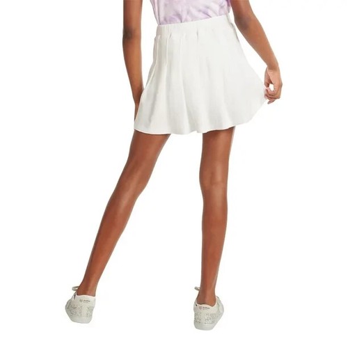 Falda Plisada Tejida Color Blanqueador Blanqueador Cintura Elástica Justice Girls TALLA S 7-8 - Imagen 6 de 9